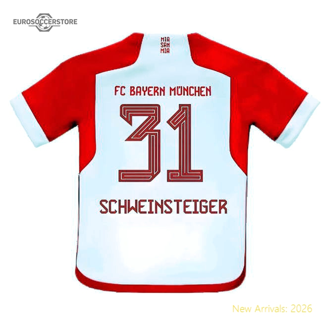 Bayern Munich Premium Schweinsteiger Home Jersey Premium Fabric