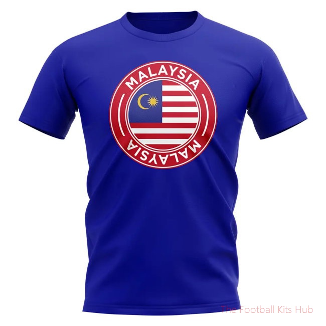 Malaysia Football Badge T-Shirt (Royal)