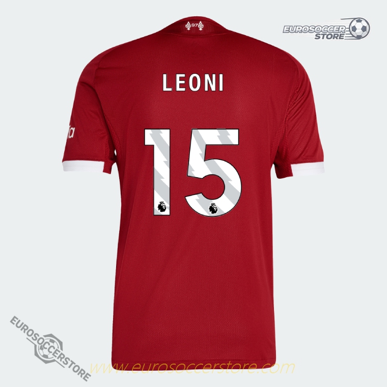 Liverpool 25-26 Home LEONI 15 Football Jersey (Player Version)