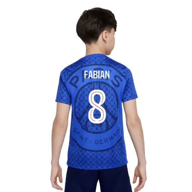 Replica Psg Psg Academy Pro Home Pre Match Shirt Royal Kids Fabian...
