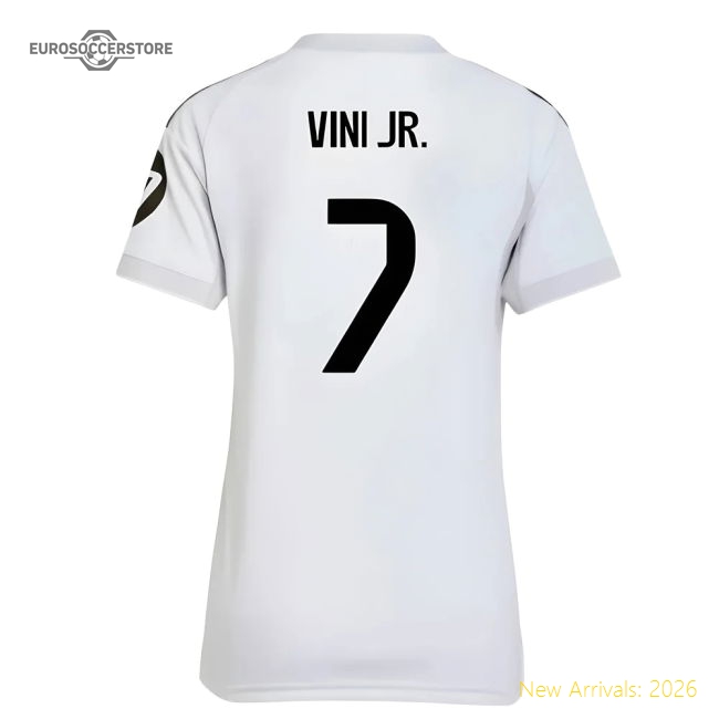 2025-2026 Real Madrid First Jersey (womens) (vini Jr 7)