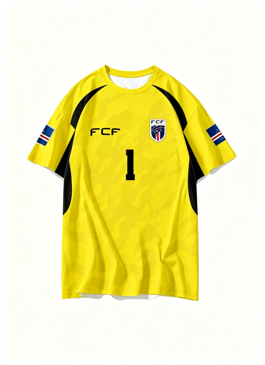 [HP] 2026 World Cup Cape Verde Vozinha #1 Historic Home Jersey