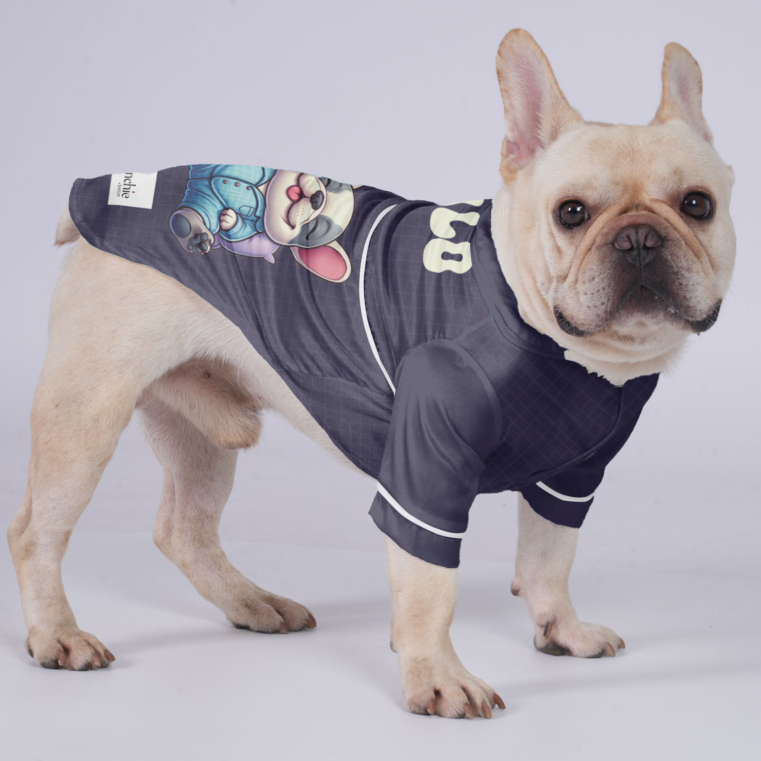 Pajamas With Your Frenchie's Name For French Bulldogs | Breed-optimized