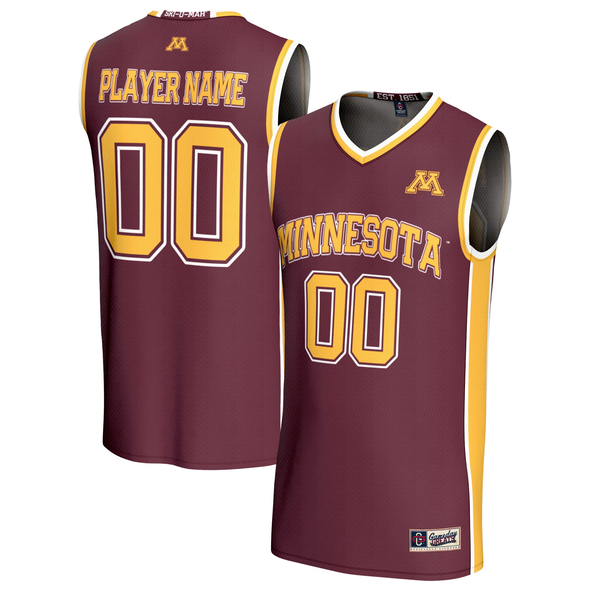 Minnesota Golden Gophers GameDay Greats Unisex Lightweight Collegiate Men's Basketball NIL Pick-A-Player Fashion Jersey - Maroon