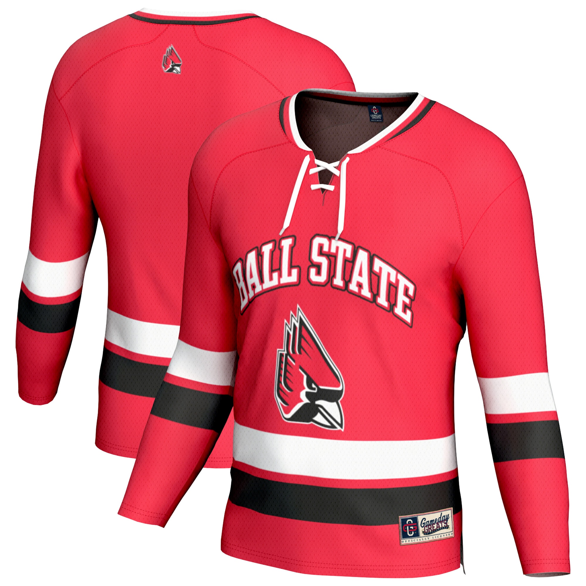 [NJP] Ball State Cardinals GameDay Greats Youth Spirit Hockey Jersey - Cardinal