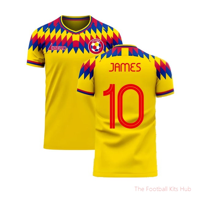 Colombia 2025-2026 Home Concept Football Kit (Libero) (JAMES 10)