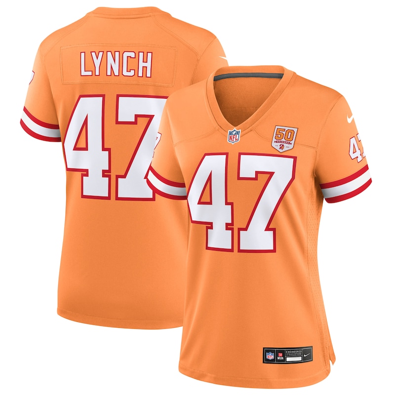 None John Lynch Tampa Bay Buccaneers Powerful Game Jersey for NFL Fans