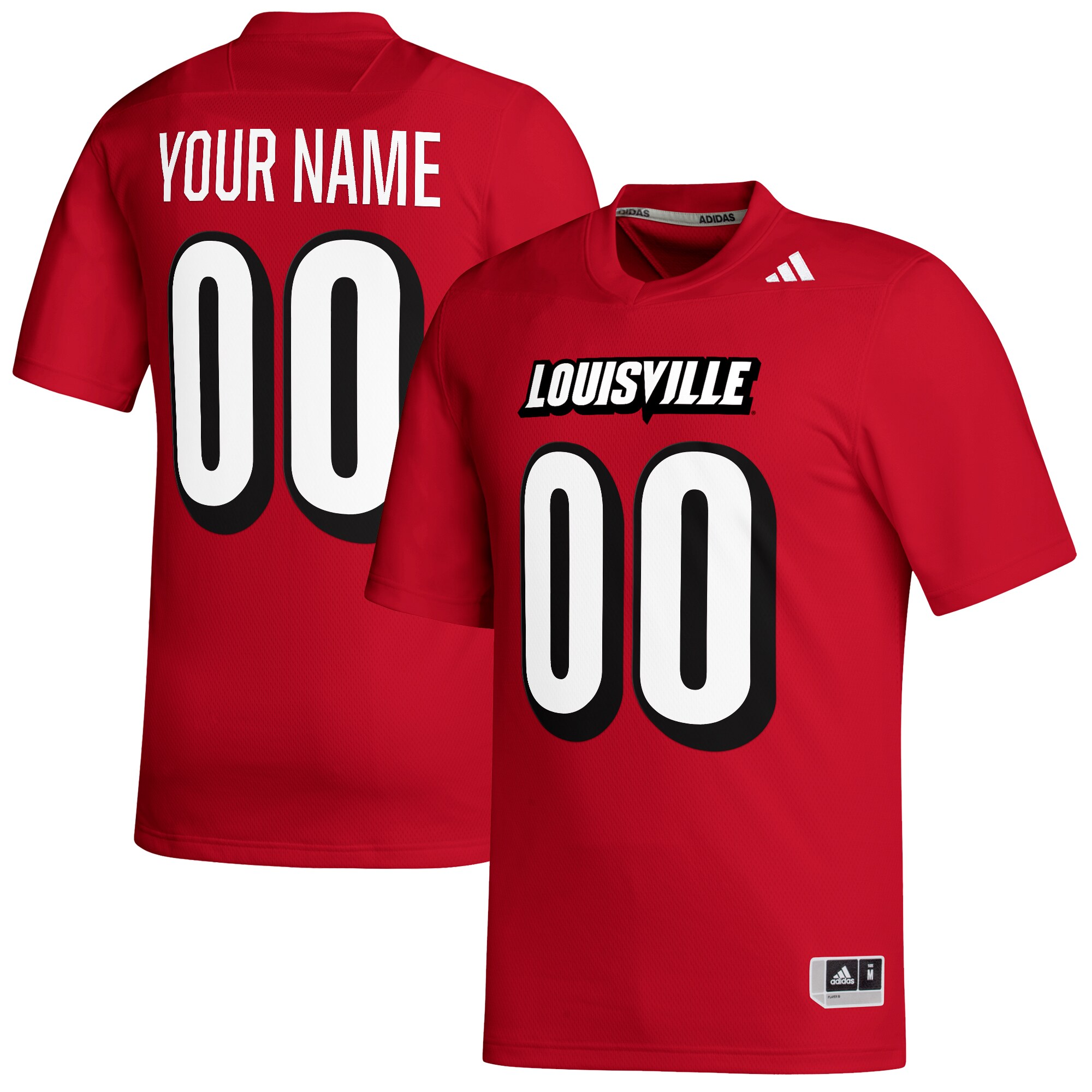 [DDG] Louisville Cardinals Custom Replica Football Jersey - Red