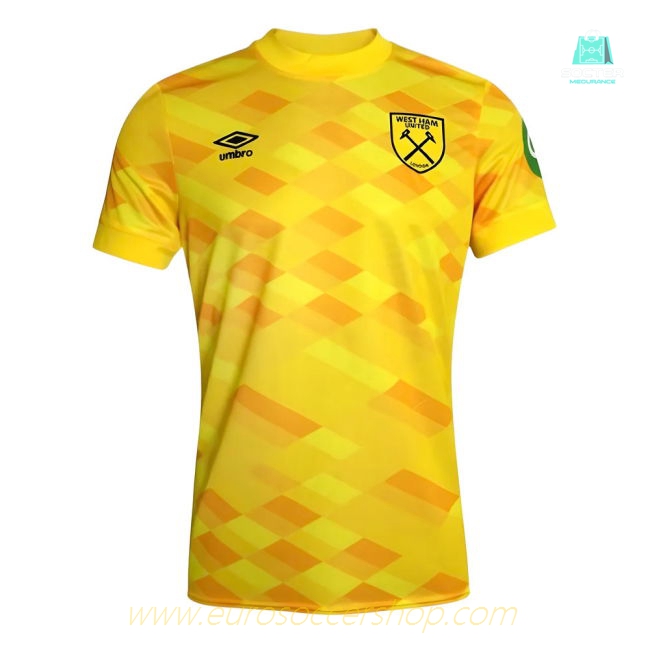2024-2025 West Ham Goalkeeper Shirt (Yellow) - Kids