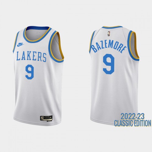 Lakers White Angeles Lakers #9 Nike Jersey - Reasonably Priced