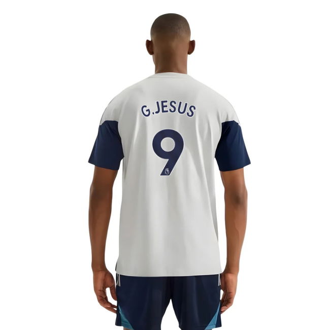 Arsenal Arsenal Training Tee Grey G Jesus #9 Authentic Design Pass...