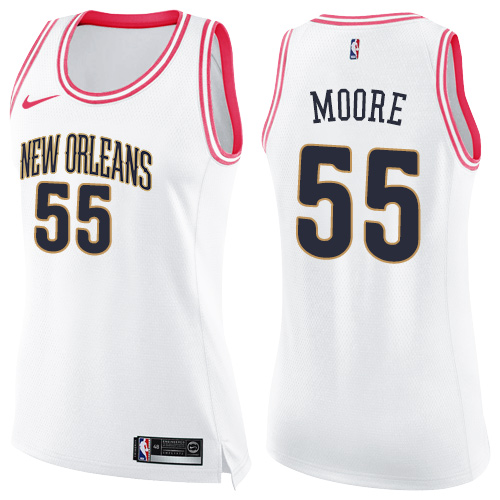 White NOP Orleans Pelicans #55 Nike Game-Day Jersey Basketball Jersey