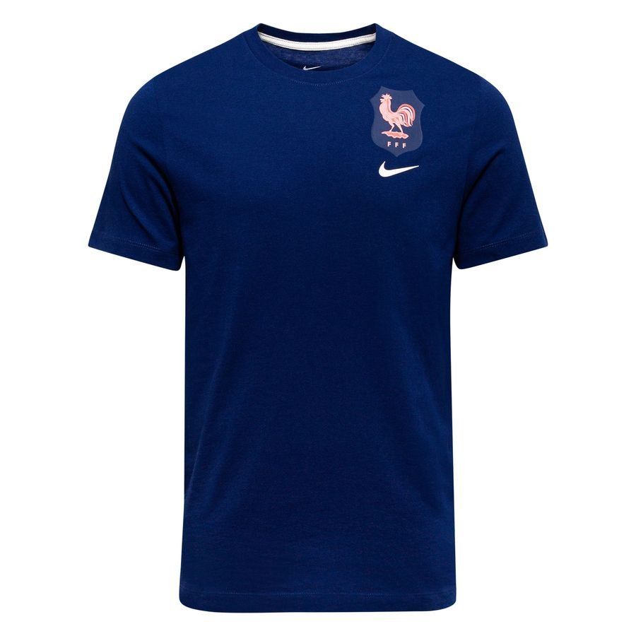 France T Shirt Crest Women's Euro 2025 Blue Void