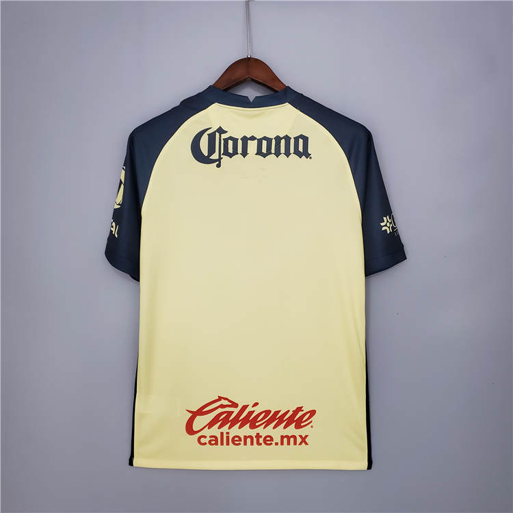 Club America Soccer Jersey 21-22 Home Yellow Football Shirt -