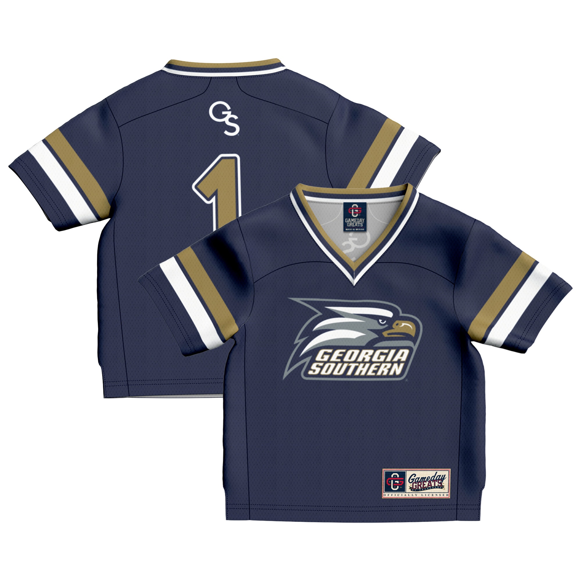 #1 Georgia Southern Eagles GameDay Greats Toddler Collegiate Football Fashion Jersey - Blue