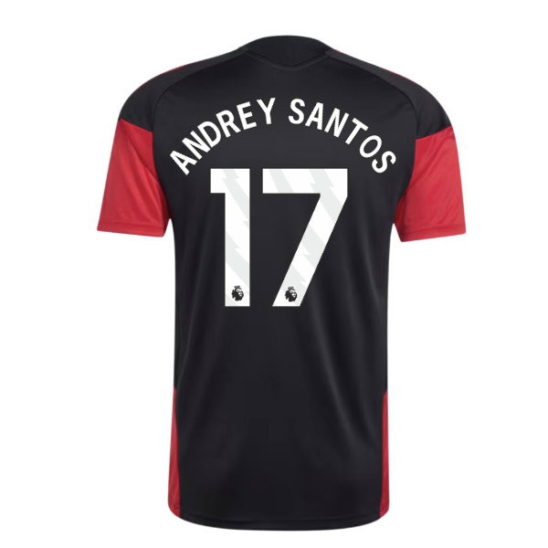 [LLS] 2026-2027 Man Utd Training Jersey (Black) (Andrey Santos 17)