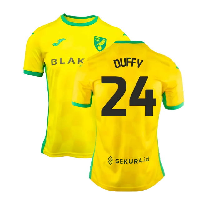 Superior Craftsmanship Norwich Norwich Home Shirt Duffy #24 2025-2...