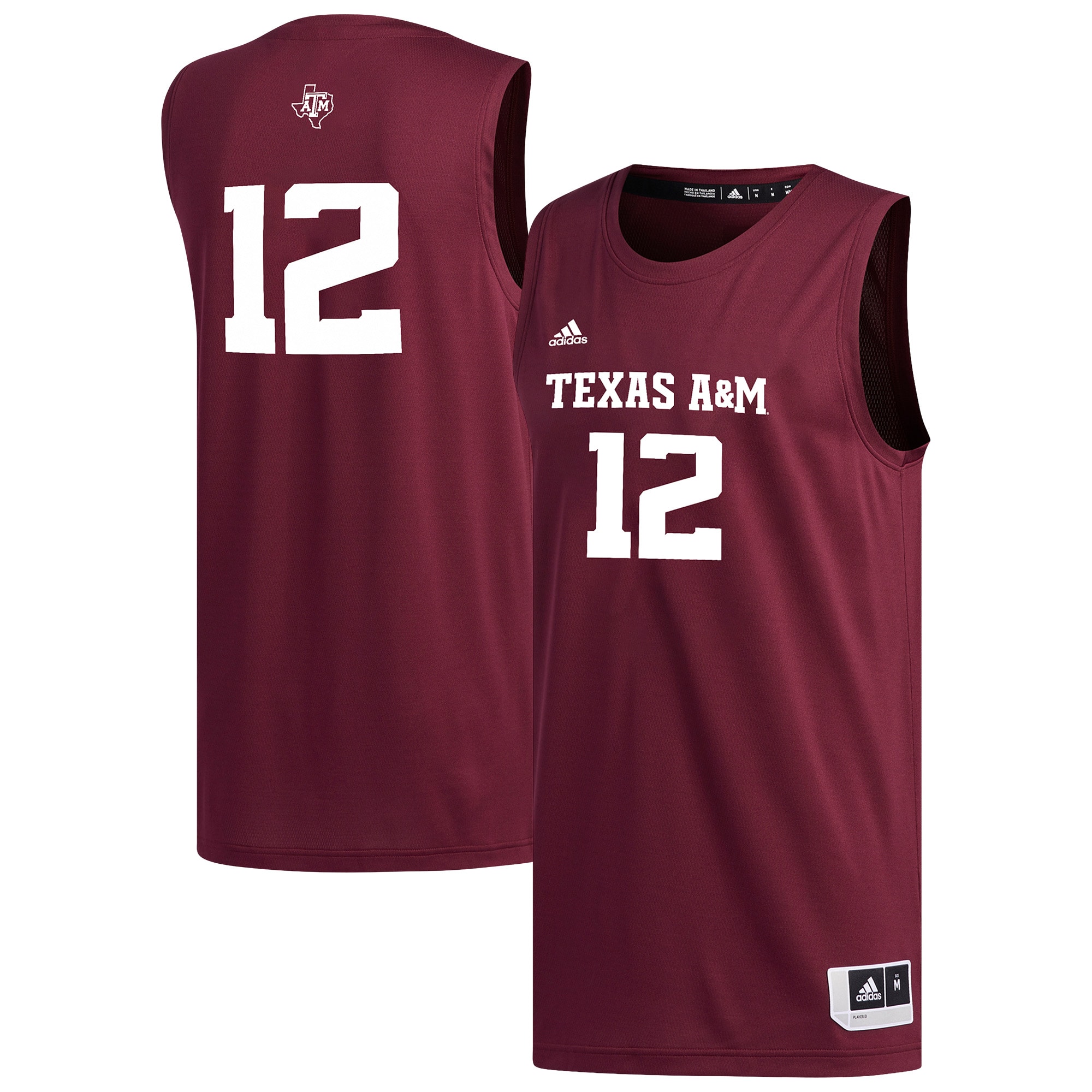 [NJP] Women's Texas A&M Aggies Replica Basketball Jersey - Maroon