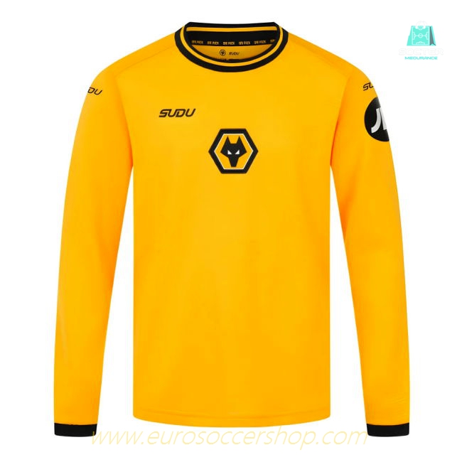 2024-2025 Wolves Long Sleeve Home Shirt (Kids)