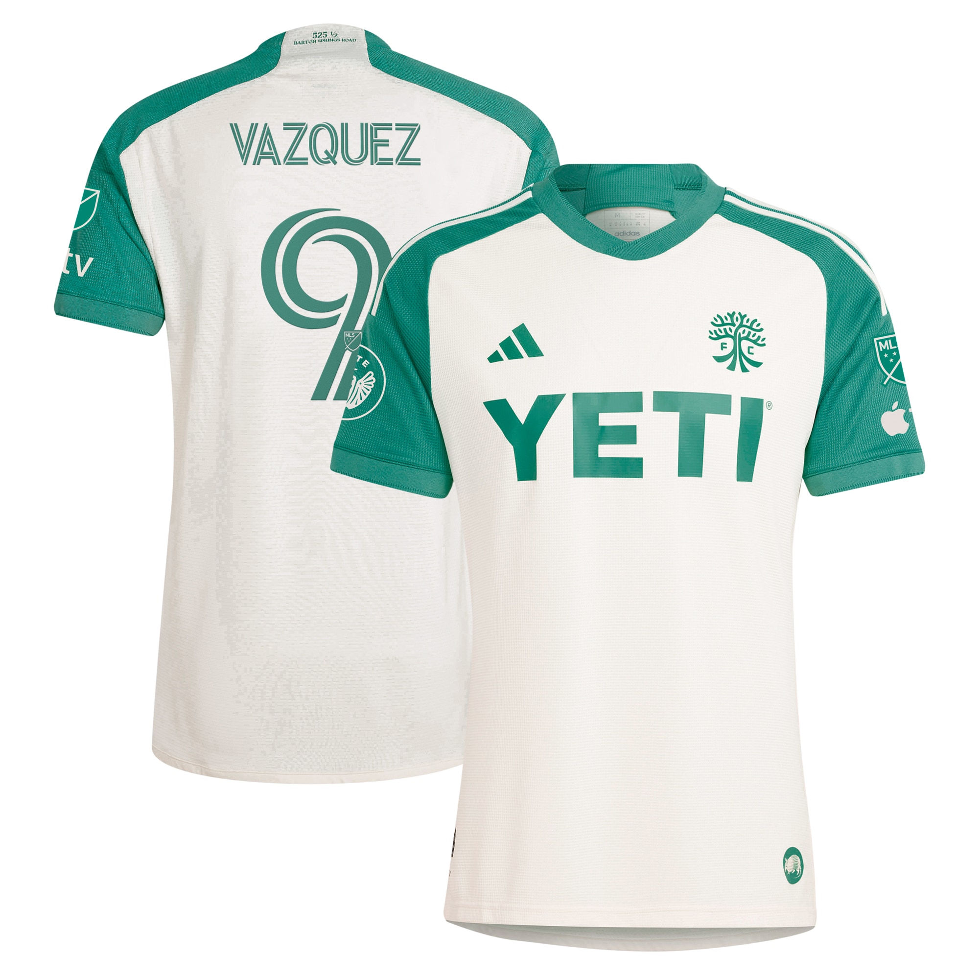 [SJH] Brandon Vazquez Austin FC 2024 The Armadillo Kit Authentic Player Jersey - Tan