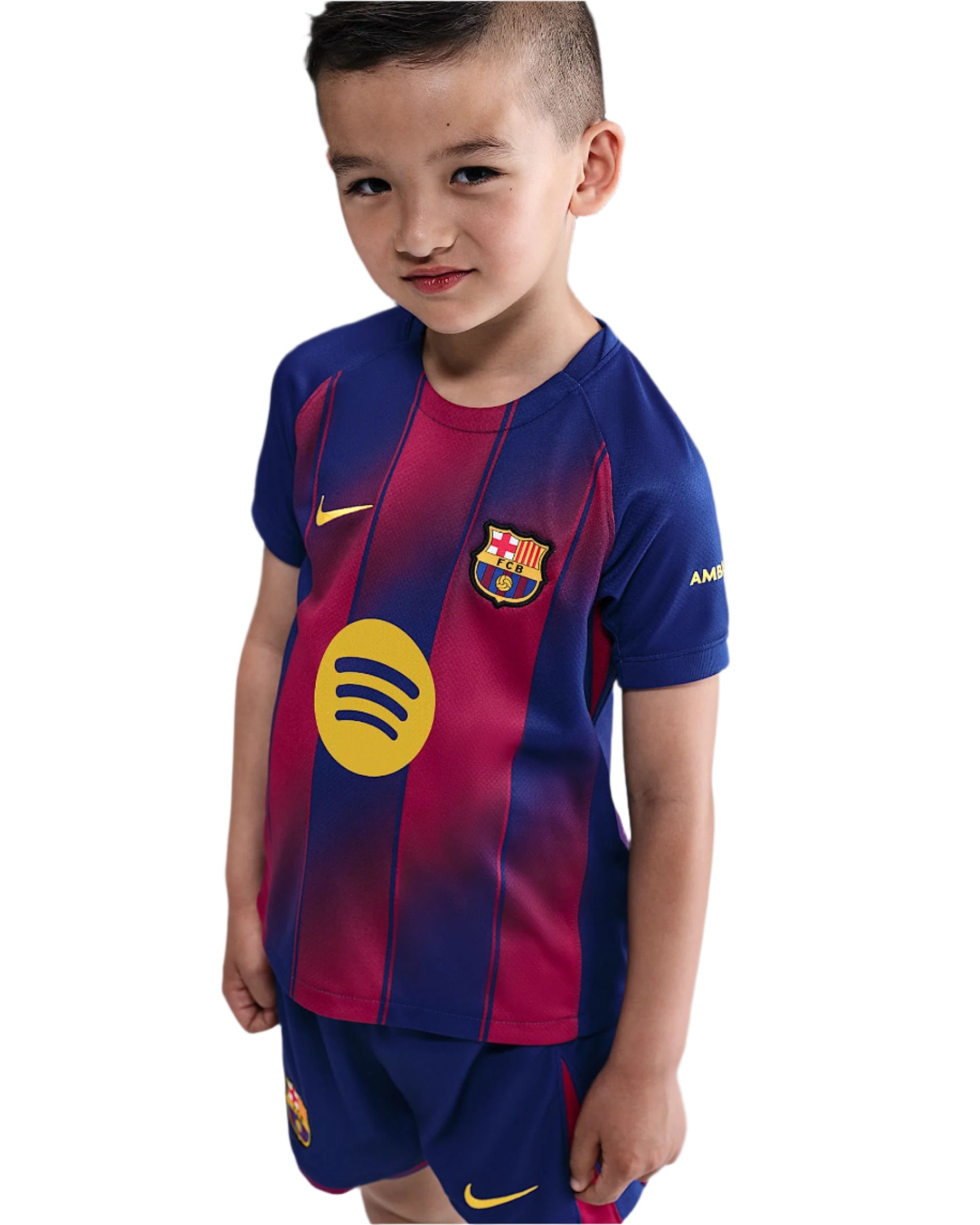 Barcelona Gold) 2025-2026 UCL Home Jersey – Authentic Shirt