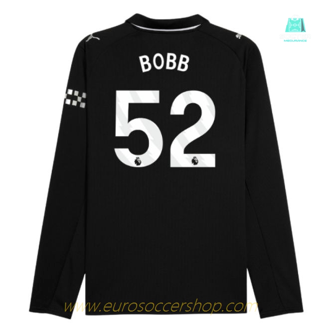 2025-2026 Man City Long Sleeve Away Shirt (Bobb 52)