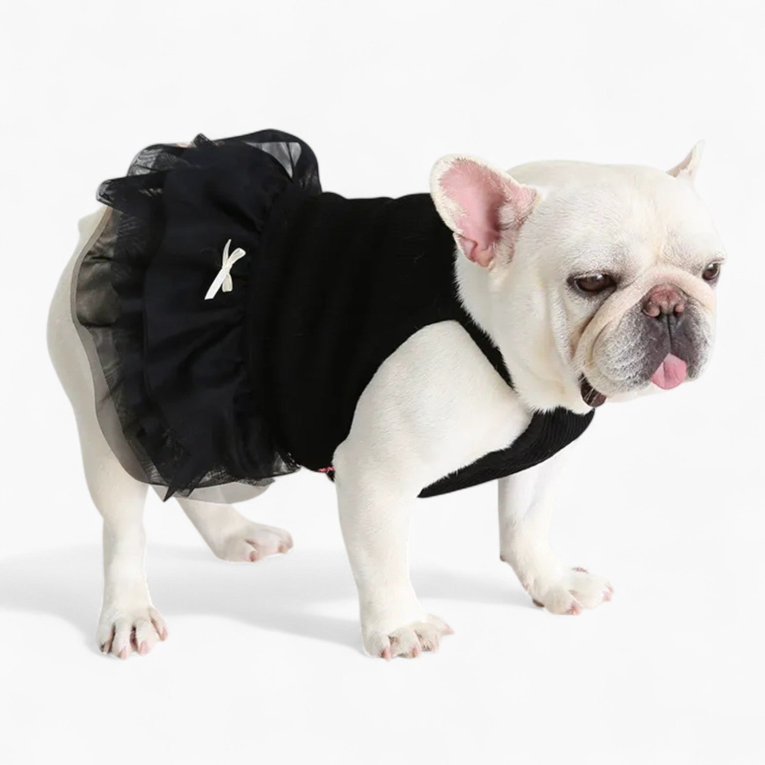 Lifestyle-Driven Petstyle Frenchie Princess Dress – Soft Elegant Skir...