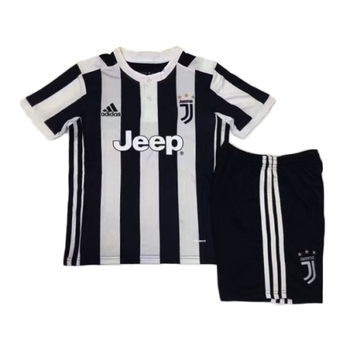Elite Series Kids Juventus 201718 Home Soccer Suits ShirtShorts