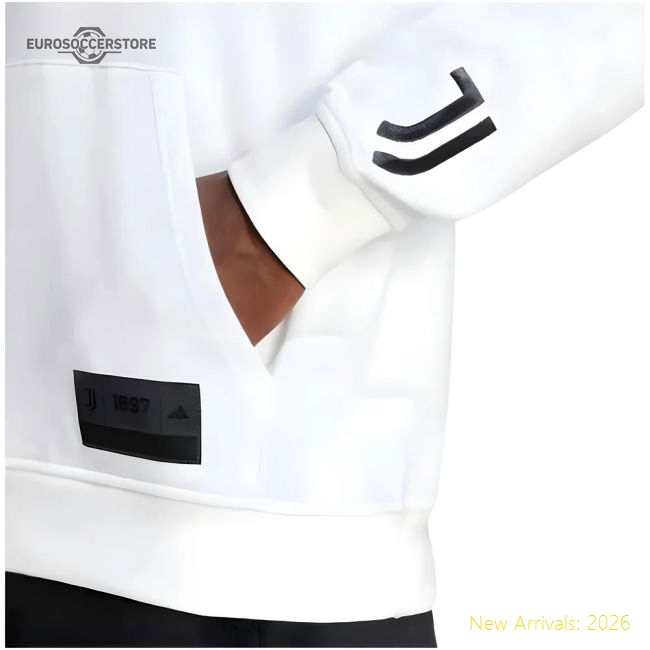 2025-2026 Juve Us Hoody (white) - Match Quality - Official Design