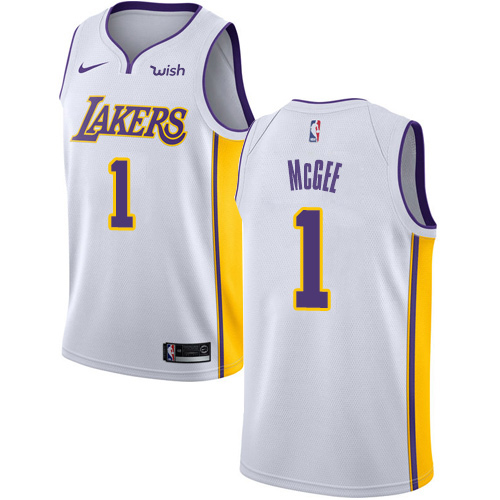 LAL White Nike A. Lakers #1 NBA Jersey Basketball Jersey Basketball Jersey