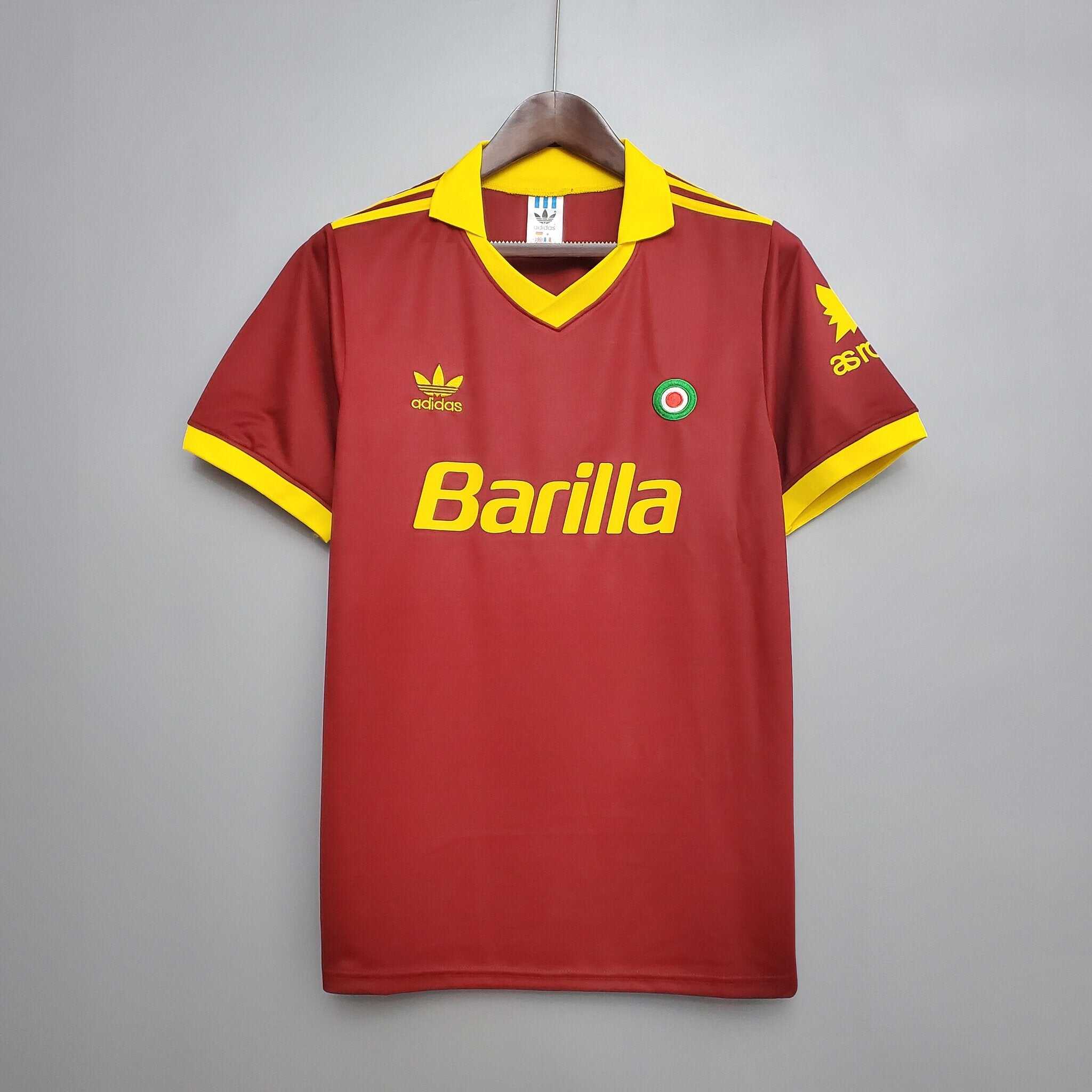 Cheap 1991-1992 AS Roma Home retro kit
