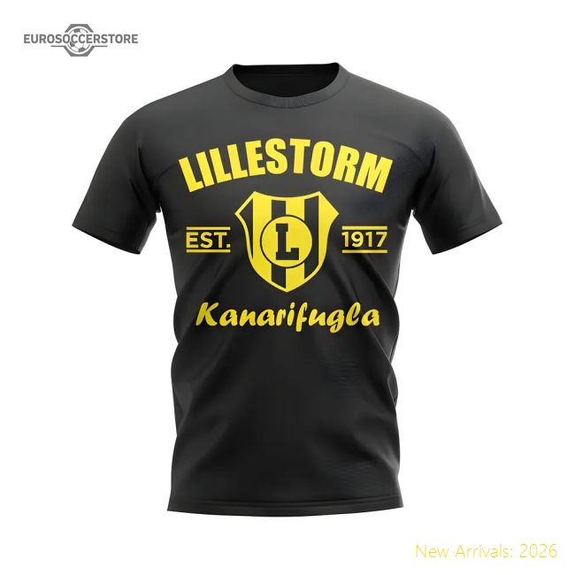 Premium Lillestorm Established Football T-Shirt (Black)