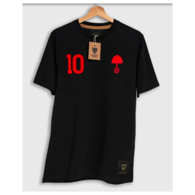 Nottingham The Tree 10 Retro Football T-Shirt (Black) | Match Day