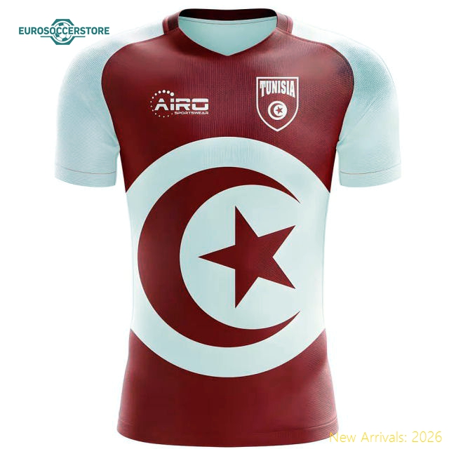 Tunisia Children 2025 Home Jersey Shirt Football Fan Apparel