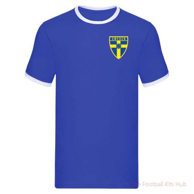 Men Sweden Logo Ringer Tee (Blue)