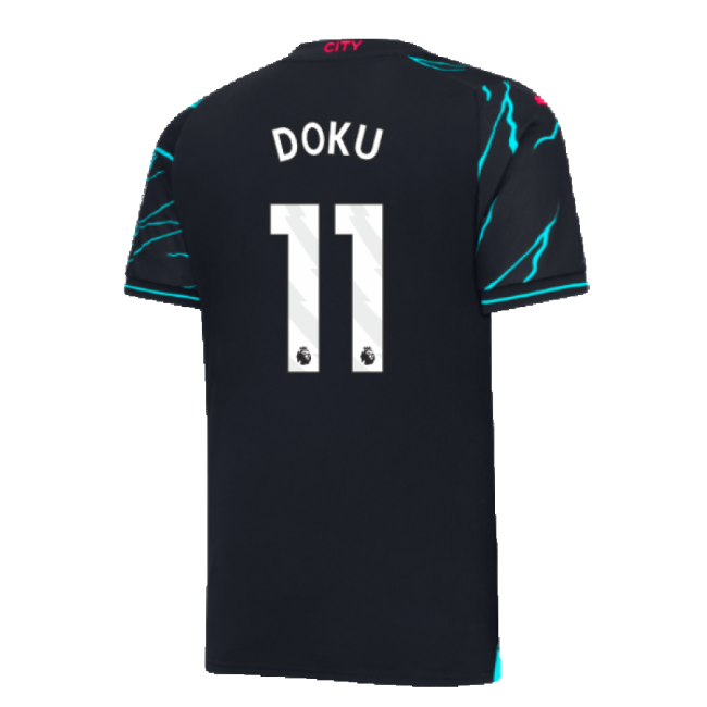 Professional Grade Football Man City Third Shirt Doku #11 Latest E...