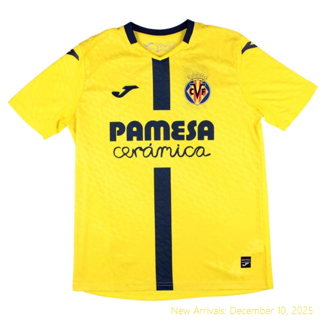 Official Villarreal (villarreal) 2025-2026 Home - Soccer Jersey