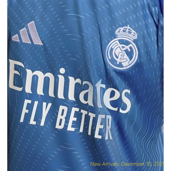 2025-2026 Real Madrid RM Professional Home Goalkeeper Shirt (Blue) -