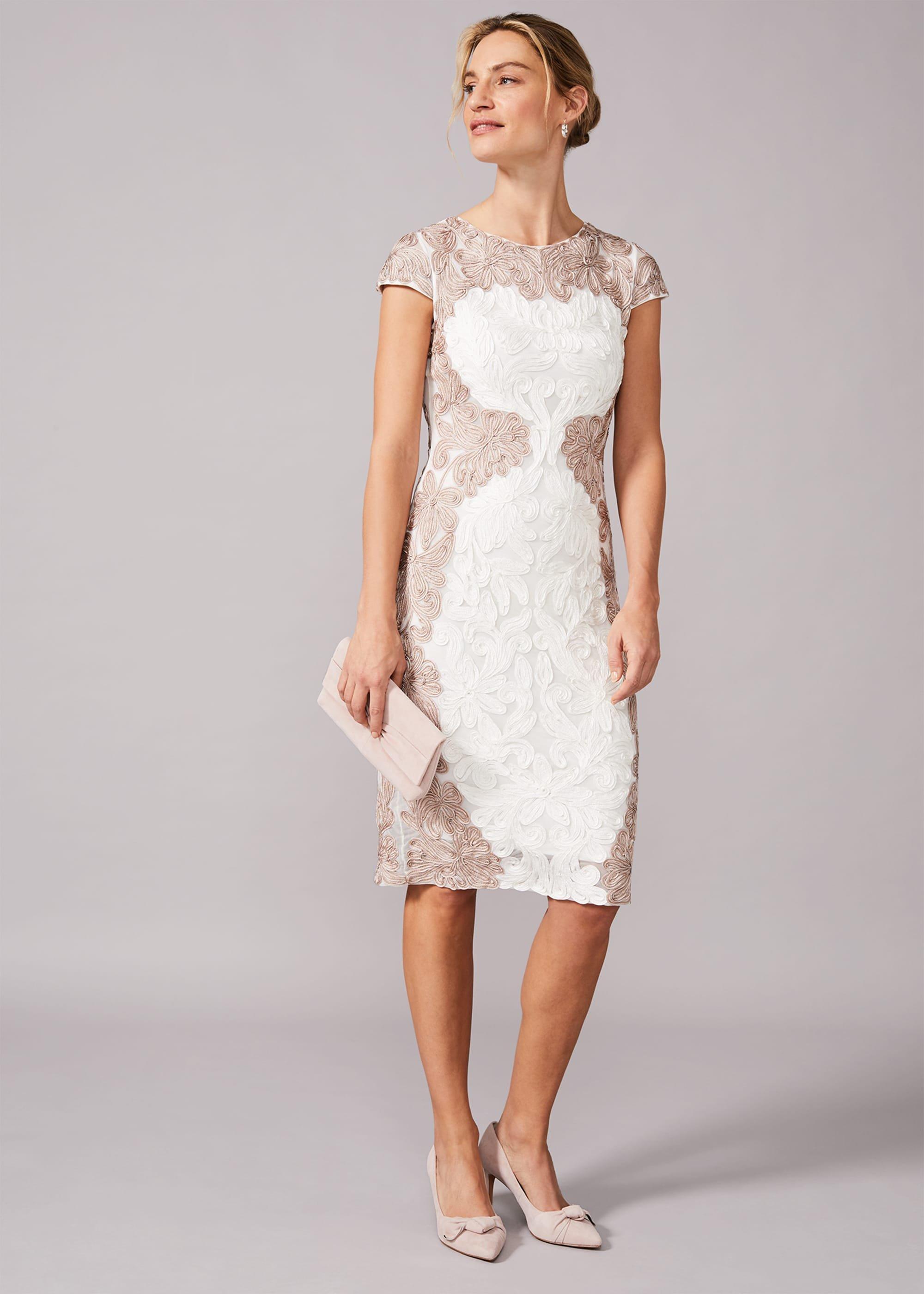 Nori Tapework Lace Fitted Dress