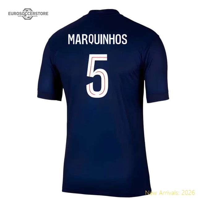 Premium Home Psg Marquinhos Jersey Moisture-wicking Quick-dry