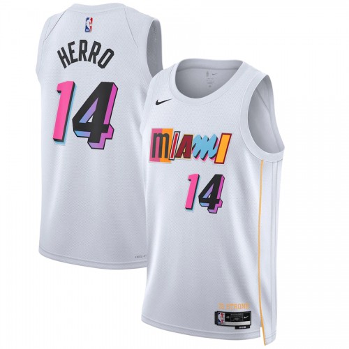White MIA Miami Heat #14 Nike Professional Jersey Premium Quality