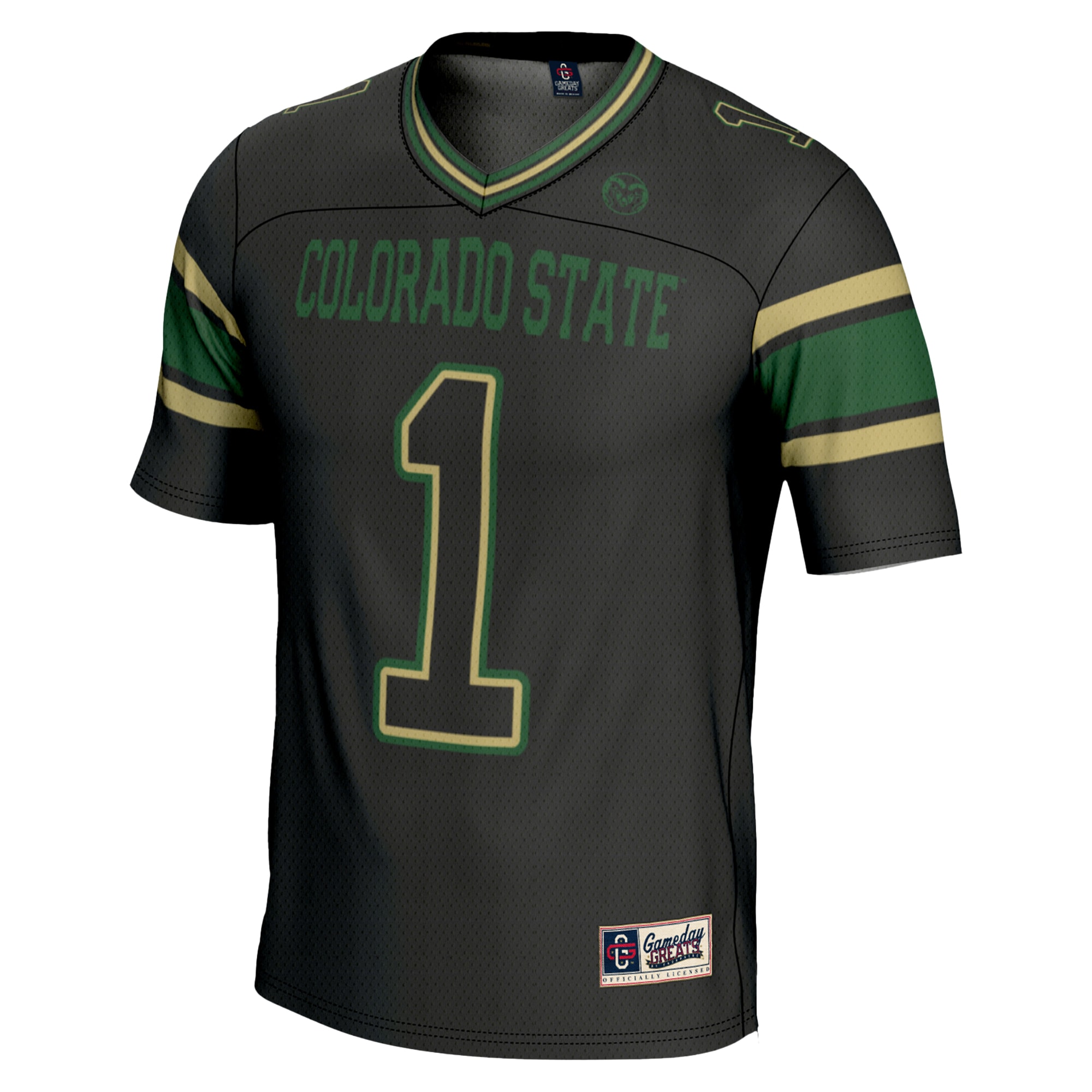 #1 Colorado State Rams GameDay Greats Endzone Football Jersey - Black
