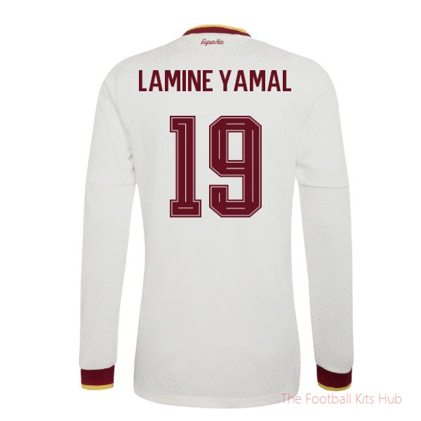 [LK] 2026/27 Spain Authentic Long Sleeves Away Shirt (Lamine Yamal 19)