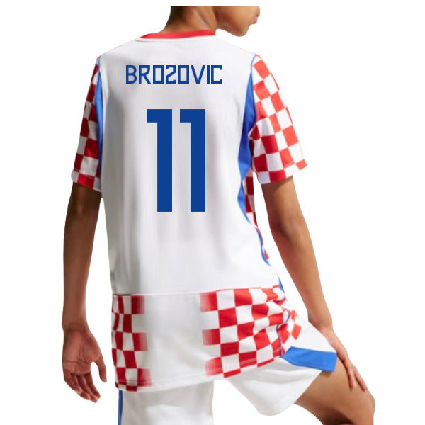 Fan Edition Pro Croatia 2026-2027 Home Shirt (Kids) (Brozovic 11)