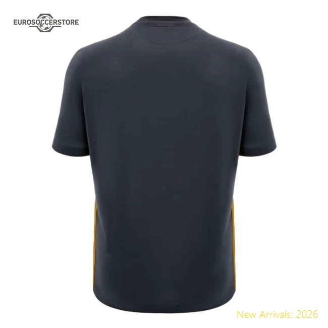 2024-2025 Wales Rugby Travel Cotton T-Shirt (Anthracite) - Kids