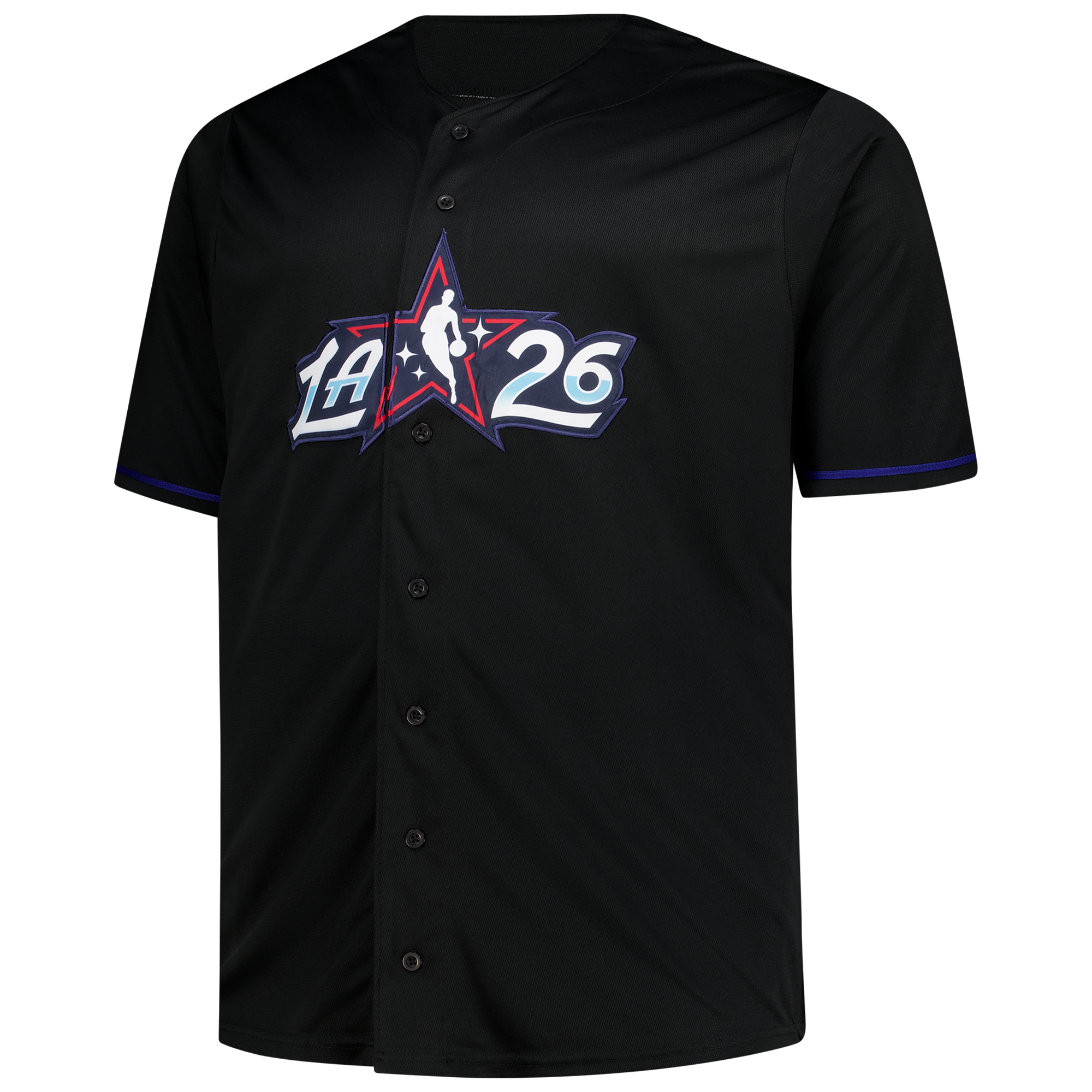 [DDG] 2026 NBA All-Star Game Big & Tall Full-Button Jersey - Black