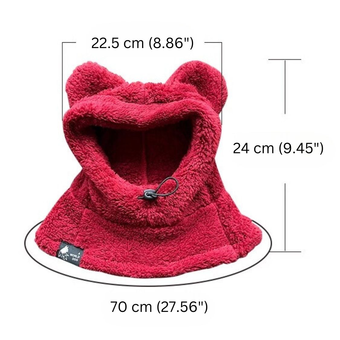 Warmie Frenchie Winter Plush Hat - Cozy & Stylish for French Bulldogs