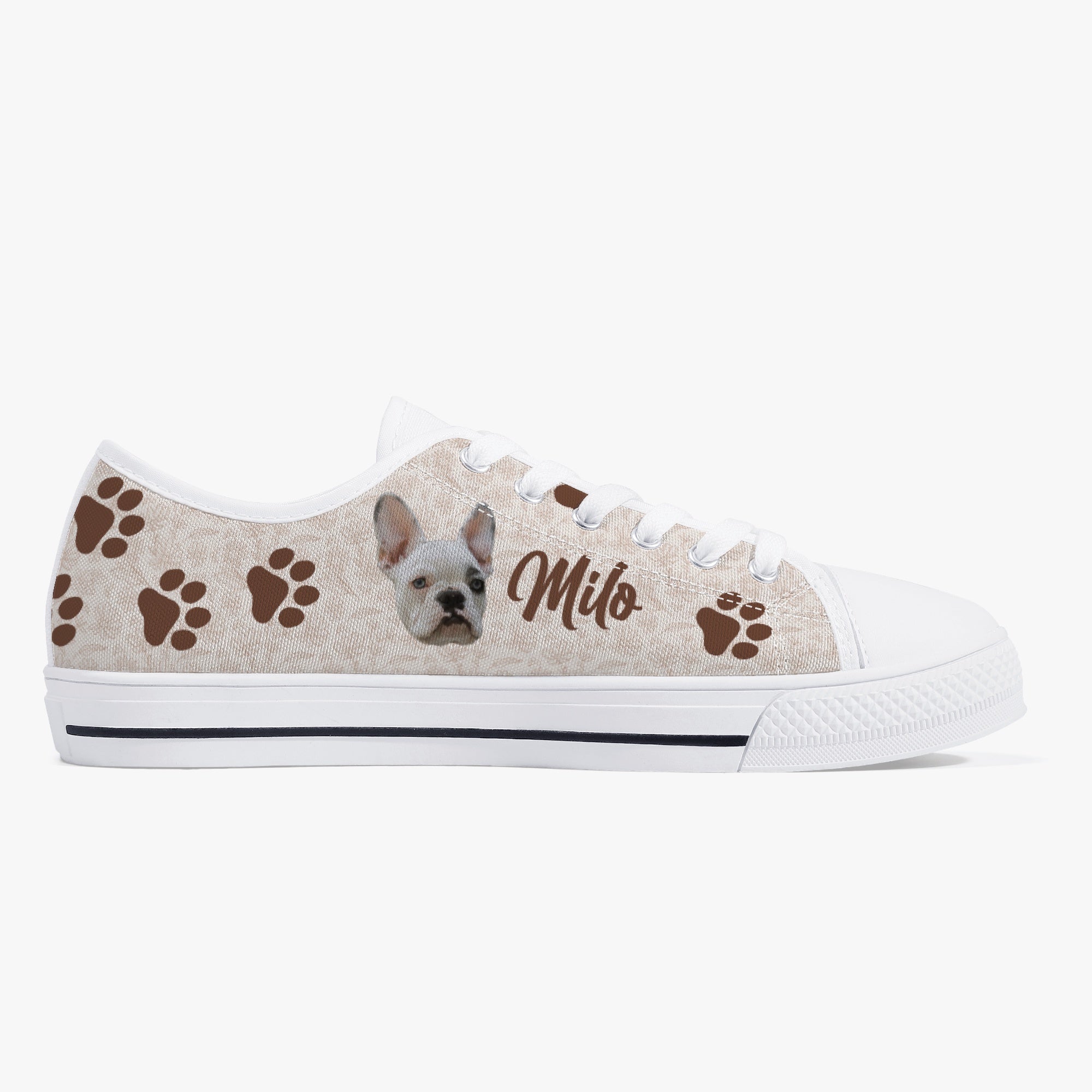 Stylish Deebo - Personalized Classic Low-top Canvas Shoes for Pet