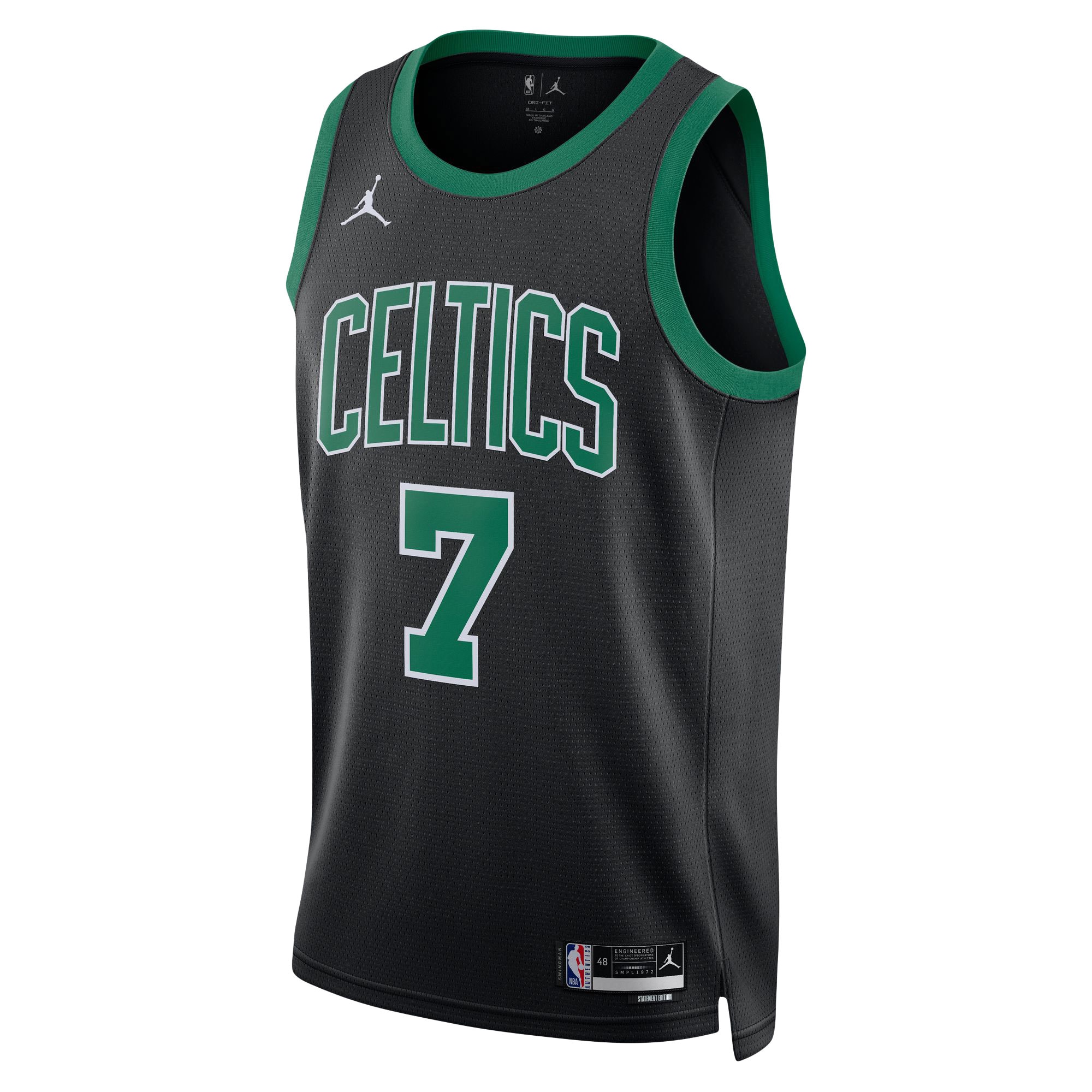 [LK] Jaylen Brown #7 Boston Celtics Unisex Swingman Jersey - Statement Edition - Black