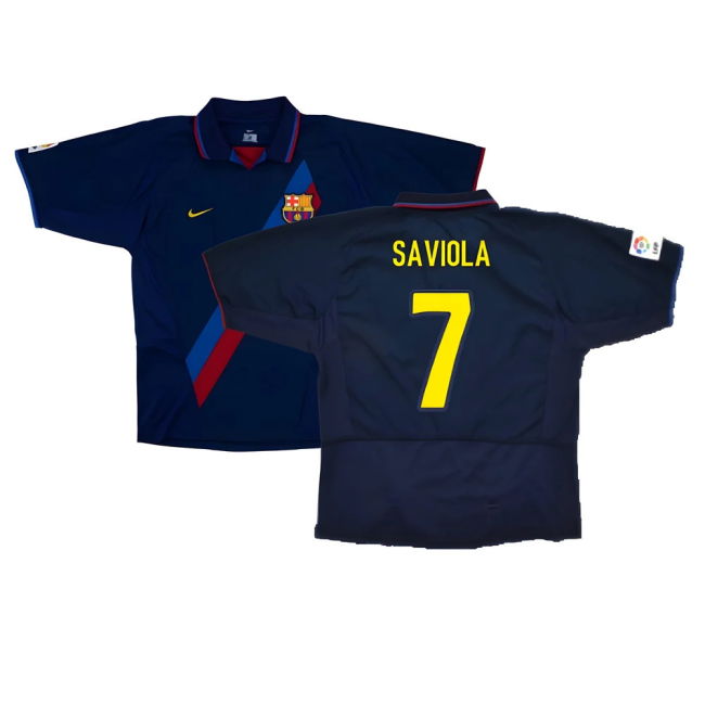Barcelona 2003-04 Third Shirt ((Very Good) XXL) (Saviola 7)